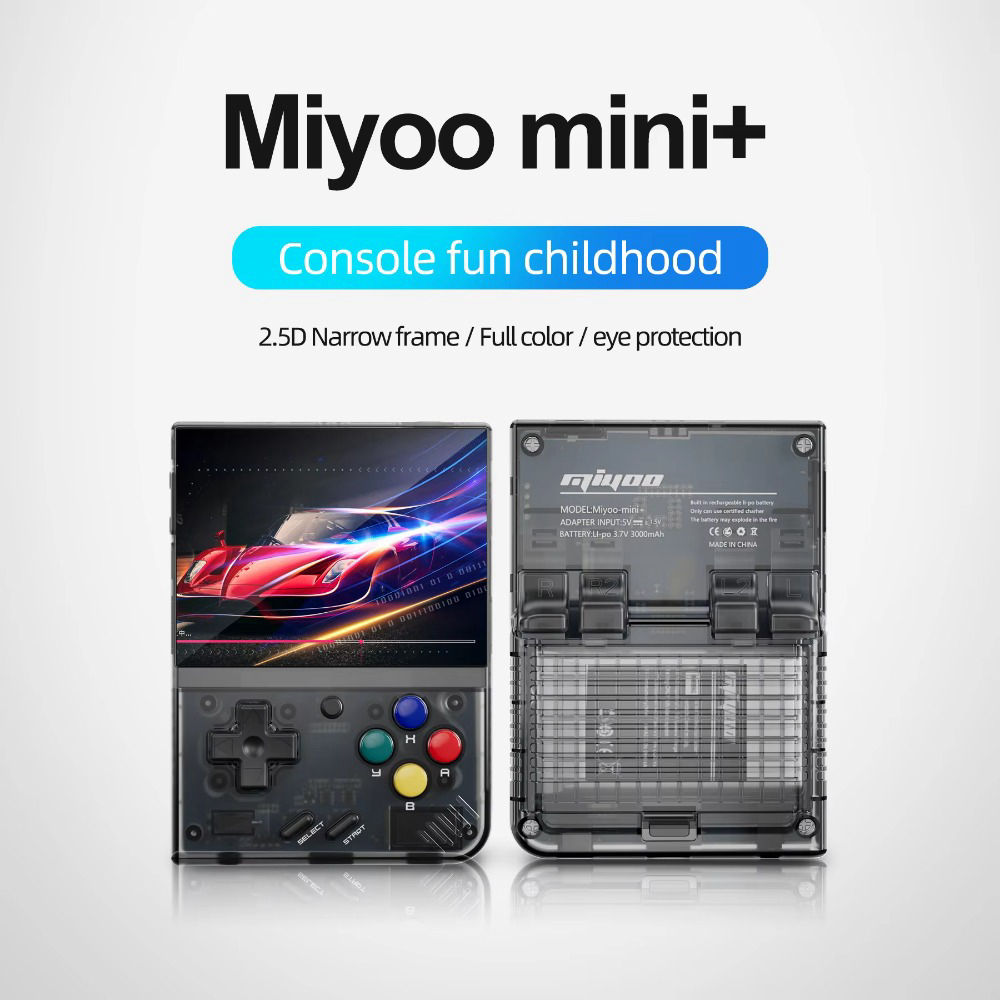 MIYOO Mini Plus V2 Portable Handheld Game Console - Classic Video Game System for Children