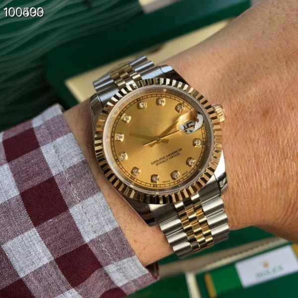 Datejust Champagne Diamond Steel & Yellow Gold
