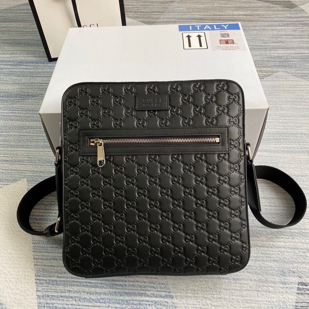 GG Messenger Black Bag