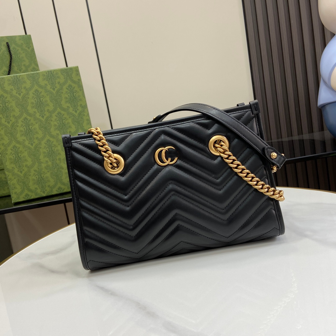 GG Marmont Chain leather tote