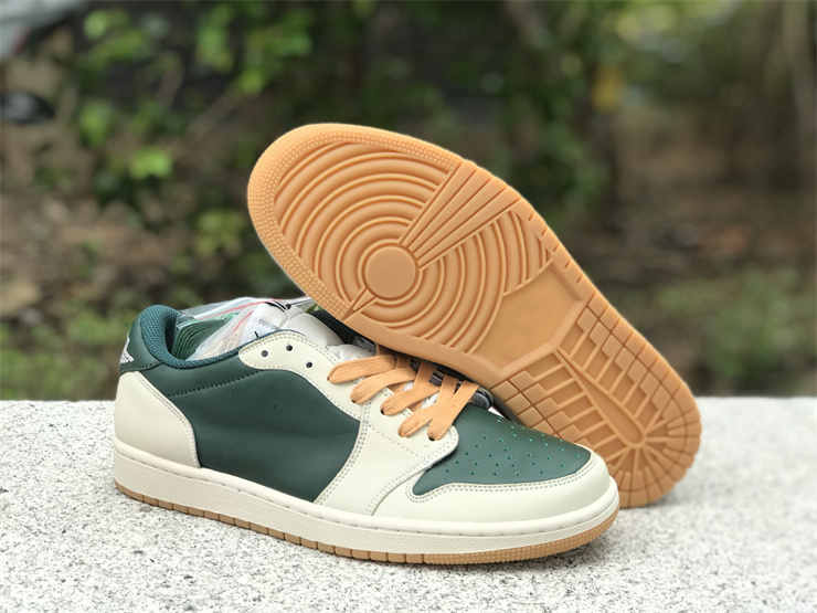 Travis x Air J 1 Low Dark Green Red