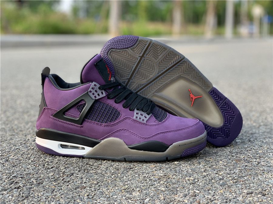 Travis x J 4 Retro 'Purple Suede - Black Midsole'