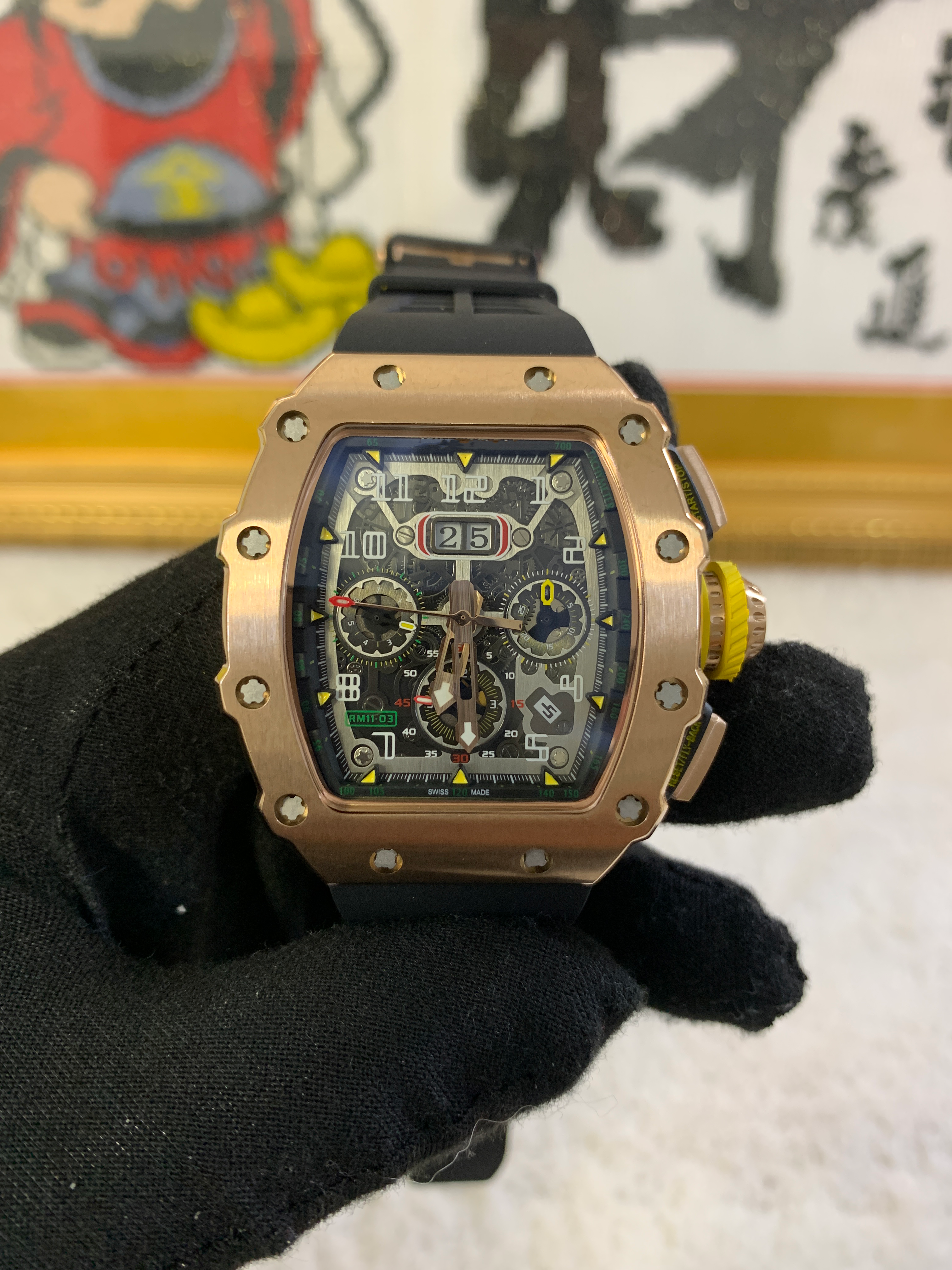 RM Rose Gold Titanium 2020 Complete Chronograph Skeleton