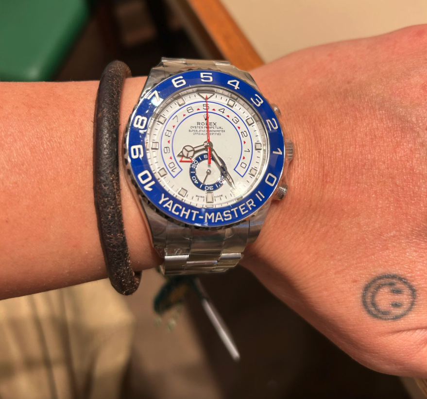 Yacht-Master II White Dial Mercedes Hands