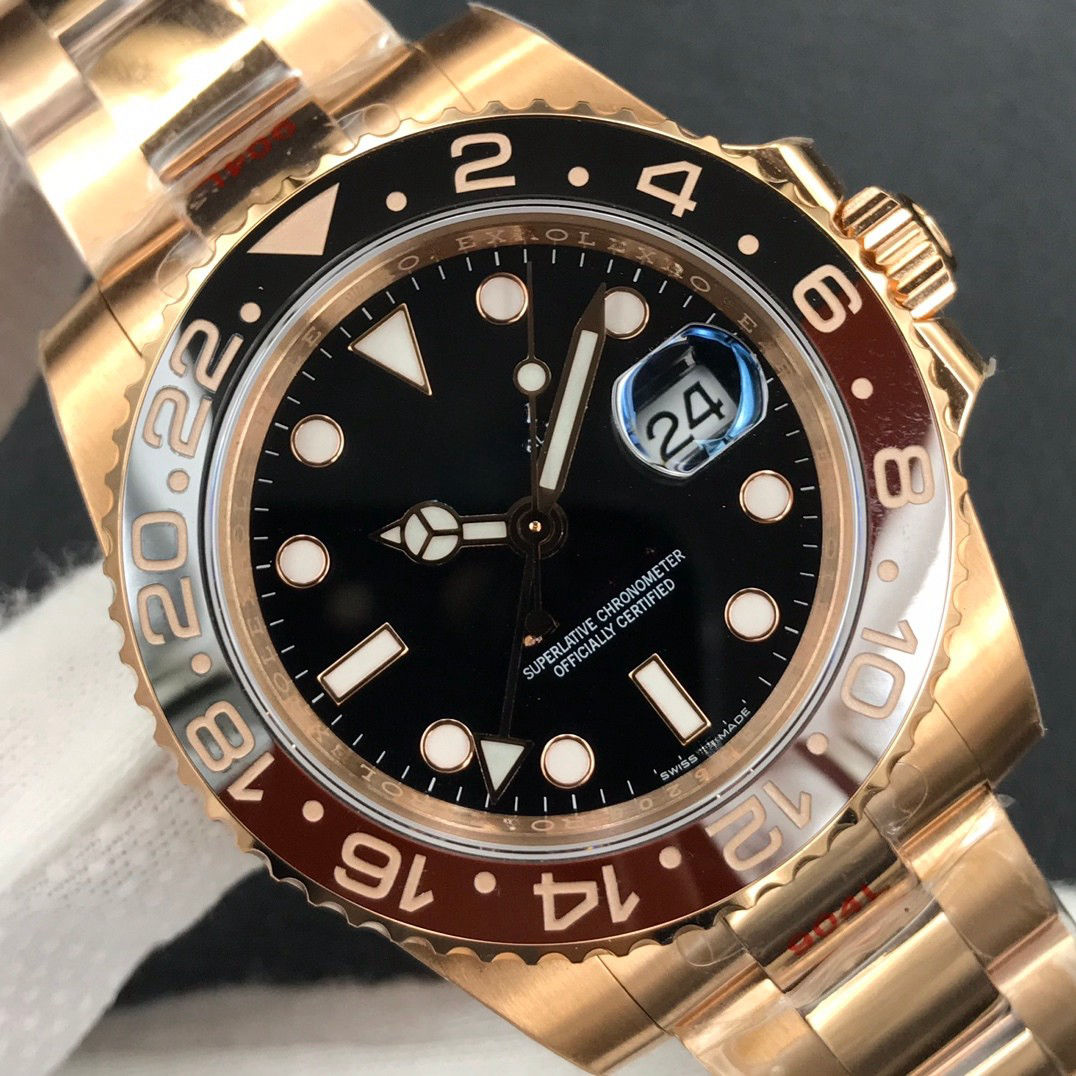 RootBeer GMT-Master II Watch 18kt Everose Gold