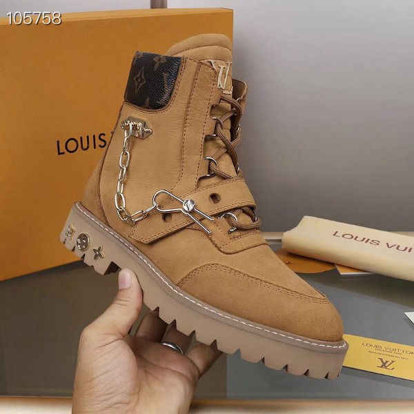 Men Suede Calfskin Creeper Ankle Boots