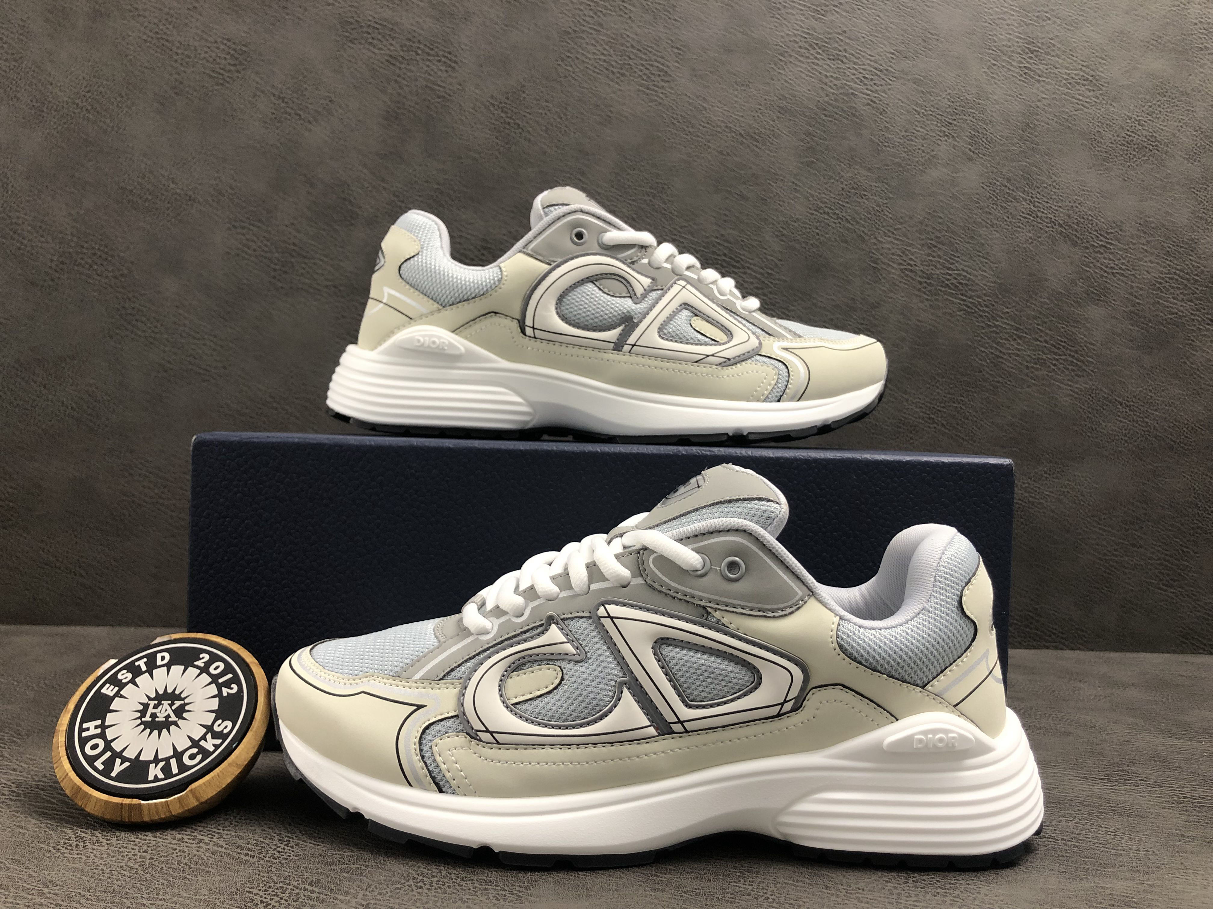 B30 Sneaker – Cream Technical Mesh & Fabric