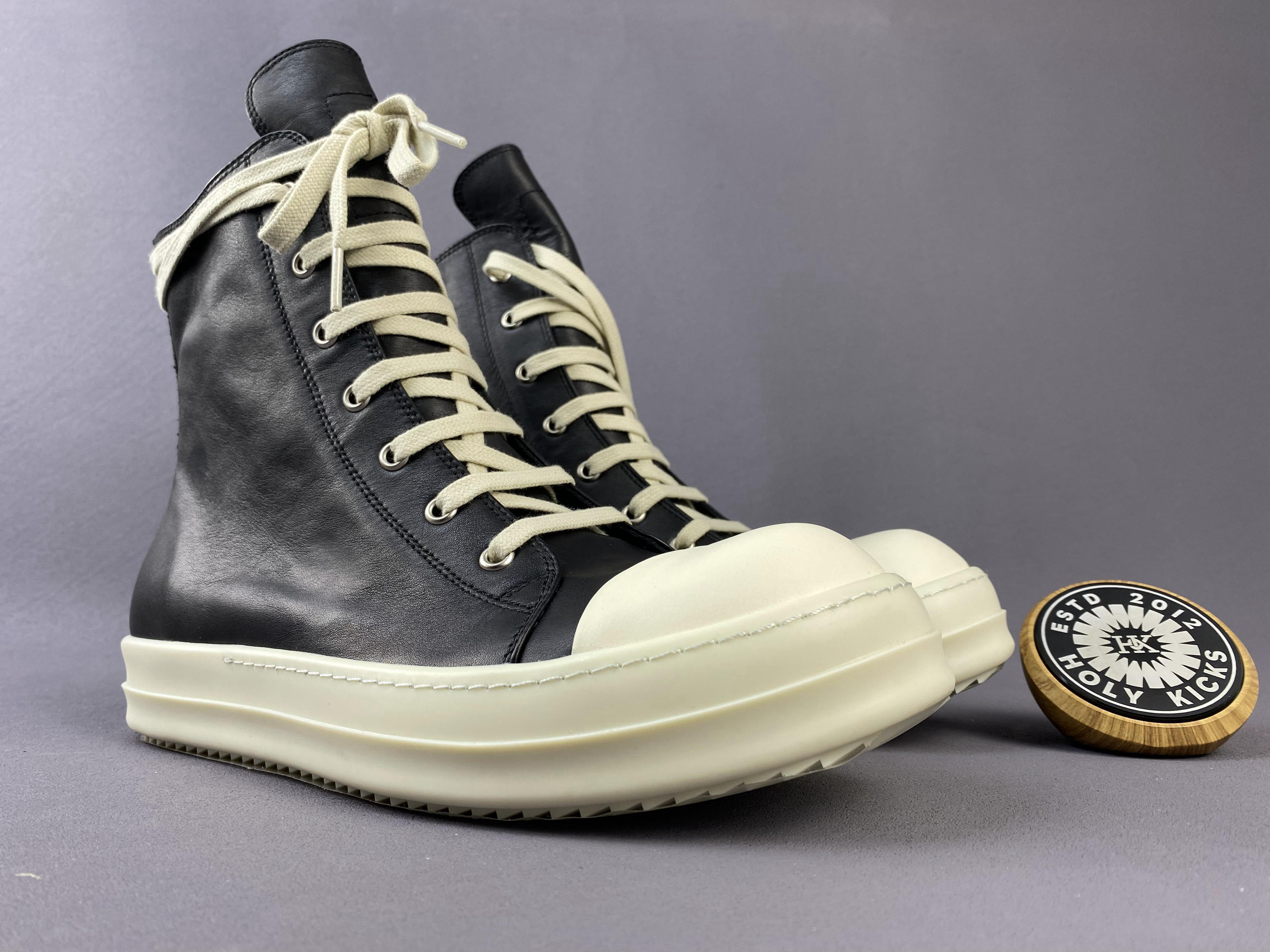 Rick Ramones High-Top Sneakers – Black Leather