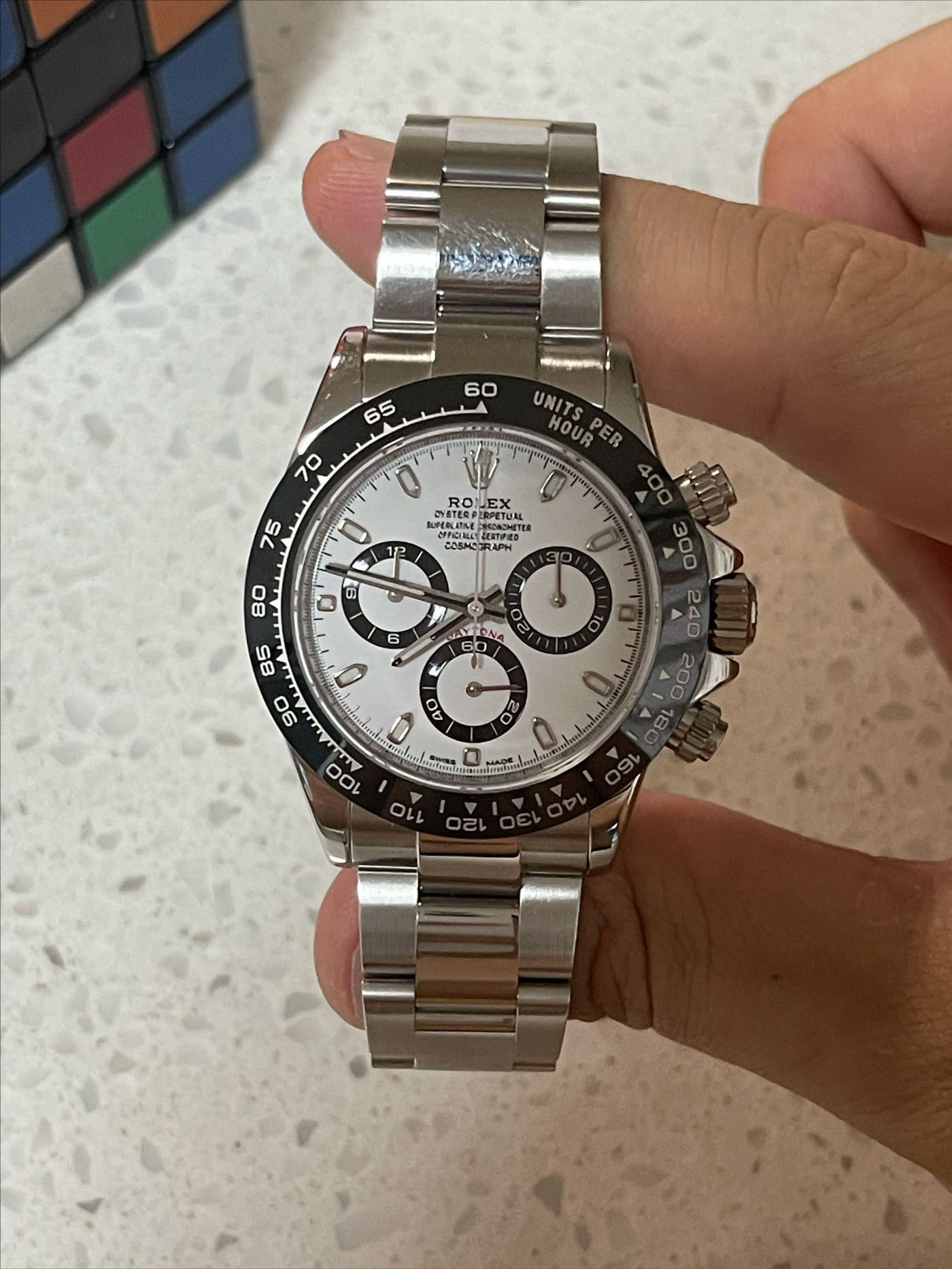Panda Cosmograph Daytona White Ceramic 116500LN