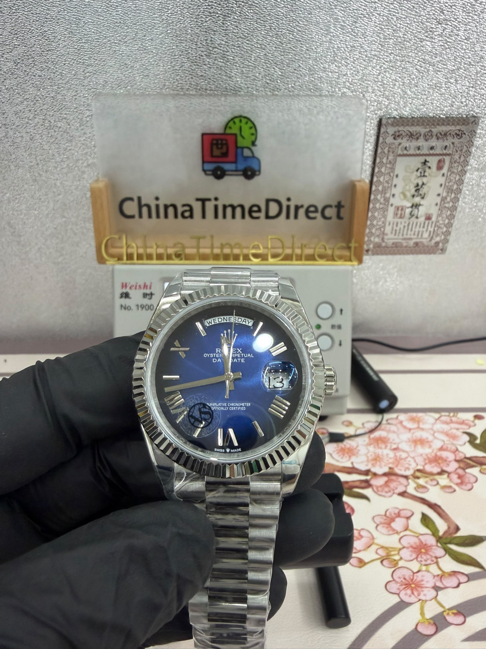 VSF Rolex Oyster Perpetual Day-Date 40mm Blue Ombré Dial
