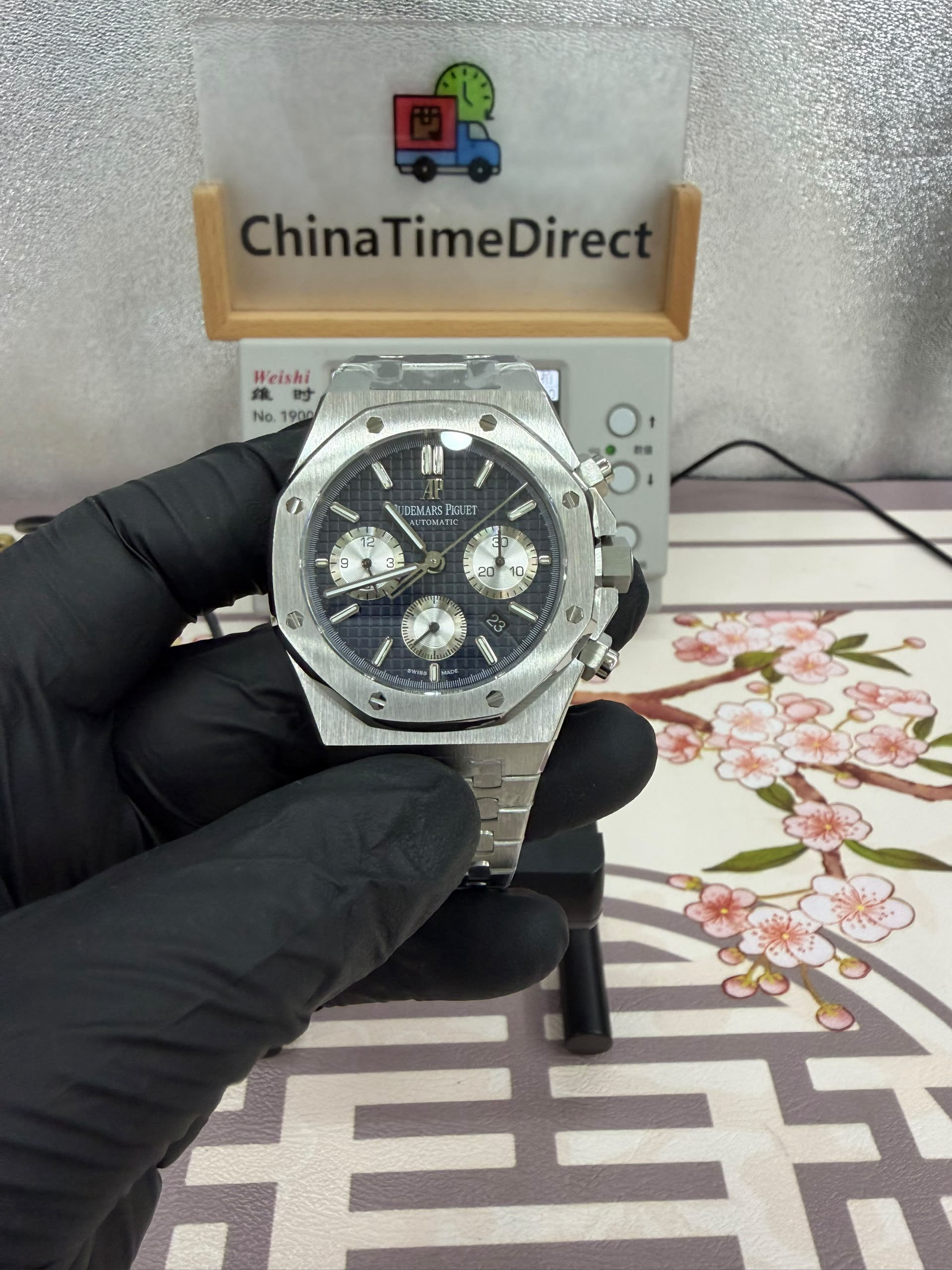 APSF Royal Oak Chronograph 41mm Stainless Steel Blue Dial 