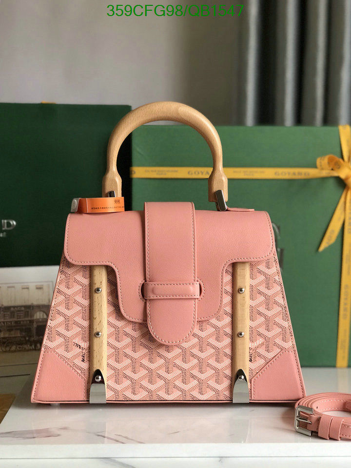 Goyard Pink Goyardine Canvas & Calfskin Saïgon Bag